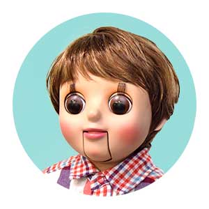 あすなろ腹話術人形 お目めちゃん